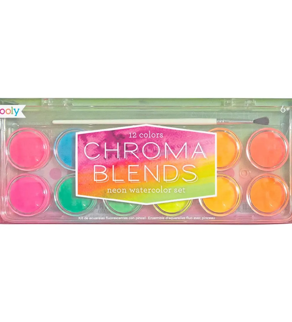 Maling-Ooly Vandfarver - Chroma Blends - 12 stk - Neon