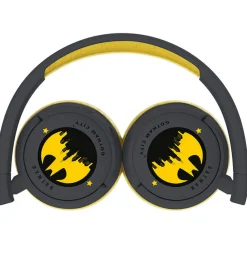 OTL Høretelefoner*Høretelefoner - Batman - On-Ear Junior - Wireless - Sort/Gul
