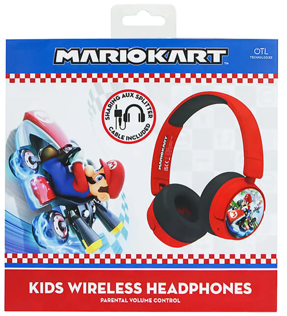 OTL Høretelefoner*Høretelefoner - Mario Kart - On-Ear Junior - Wireless - Rød