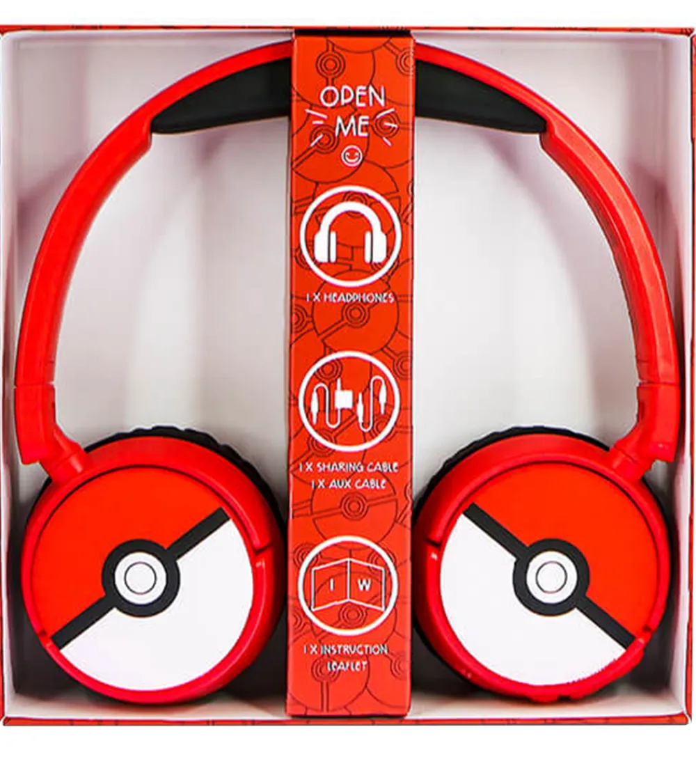 OTL Høretelefoner*Høretelefoner - Pokemon - On-Ear Junior - Wireless - Rød