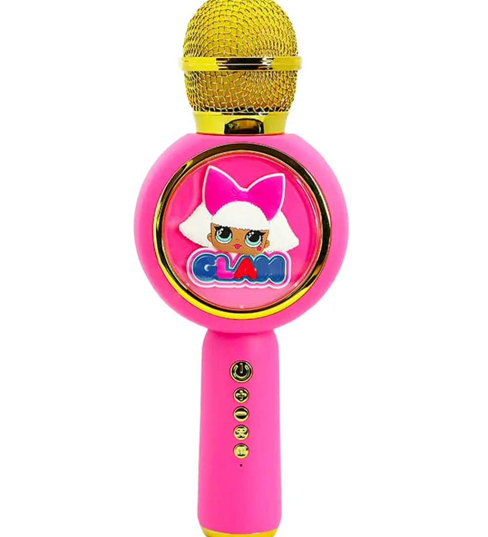Musikinstrumenter-OTL Mikrofon - LED - Karaoke - LOL Surprise - Pink/Guld