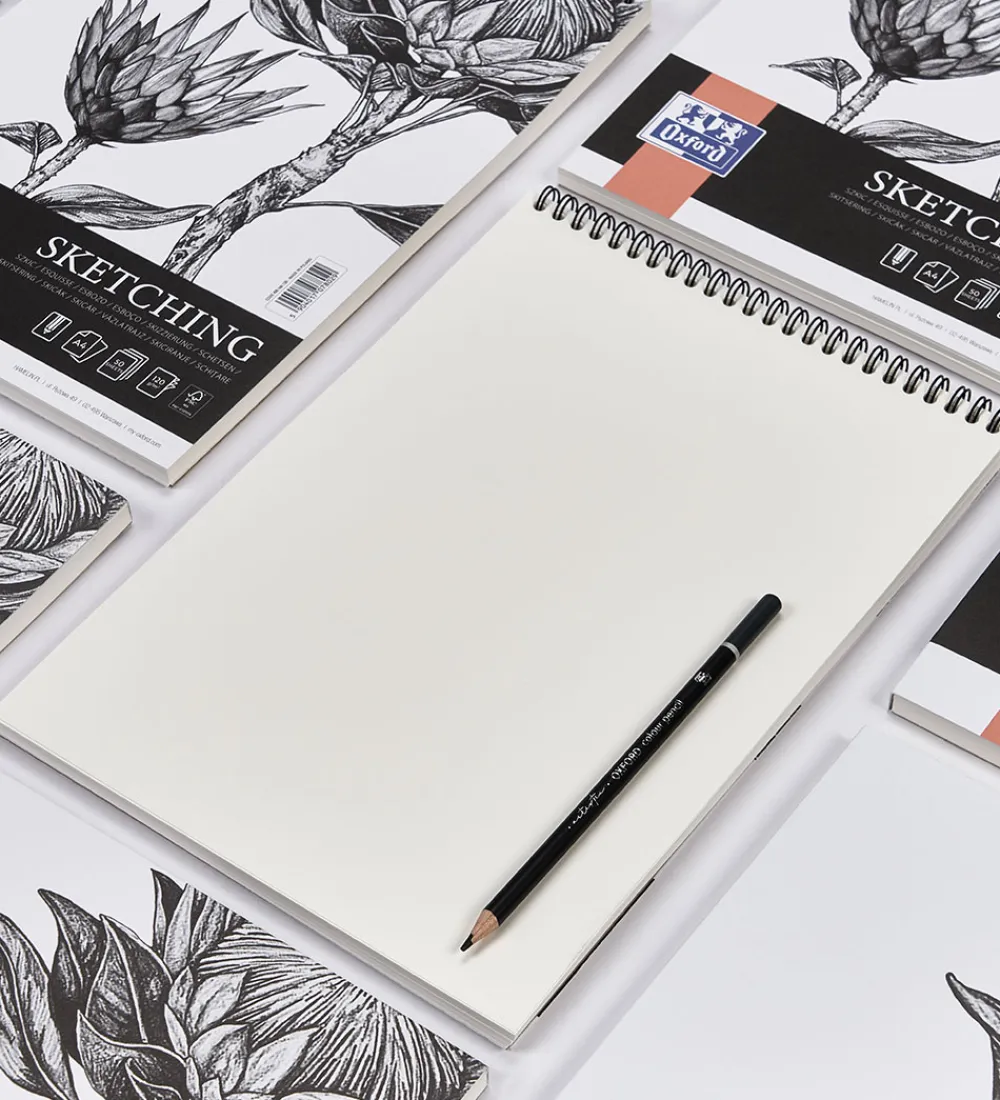 Malebog-Oxford Skitseblok - A4 - Creative Pad Sketching