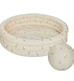 Badebassin-OYOY Badebassin m. Badebold - 85x26 cm - Butter/Giraffe