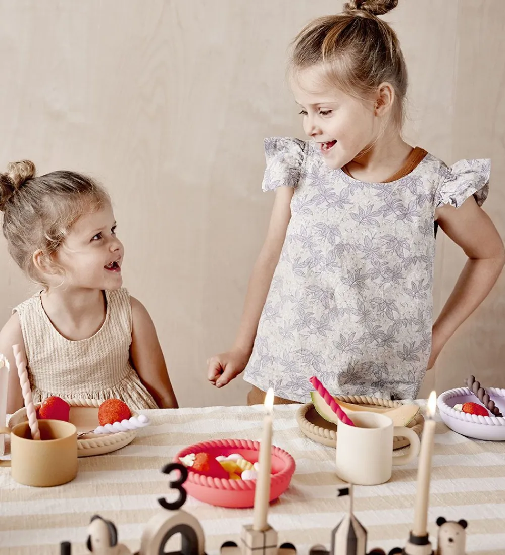 OYOY Spisesæt|Børnebestik*Bestik - Silikone - 3 dele - Mellow Cutlery - Lavender/Vani