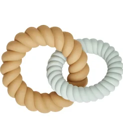 Bideringe-OYOY Bideringe - Silikone - Mellow - Pale Mint/Light Rubber