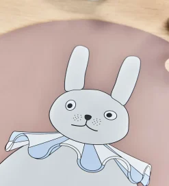 Dækkeservietter-OYOY Dækkeserviet - Silikone - Rabbit Pompom - Clay