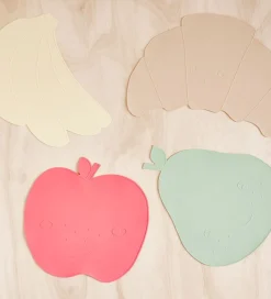 Dækkeservietter-OYOY Dækkeserviet - Silikone - Placemat - Apple