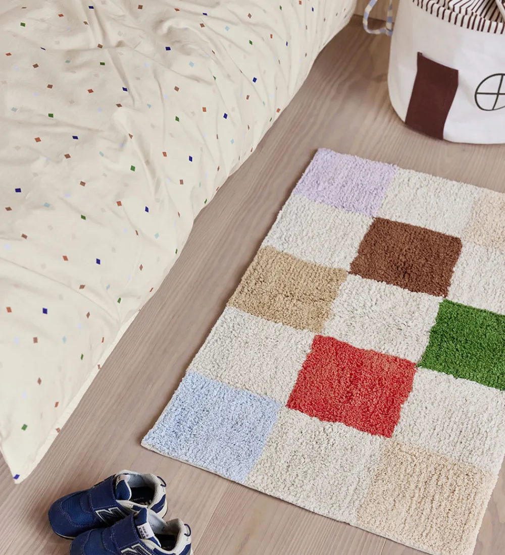 OYOY Tæpper|Gulvtæpper*Gulvtæppe - Chess Rug - 80x48 cm - Multi