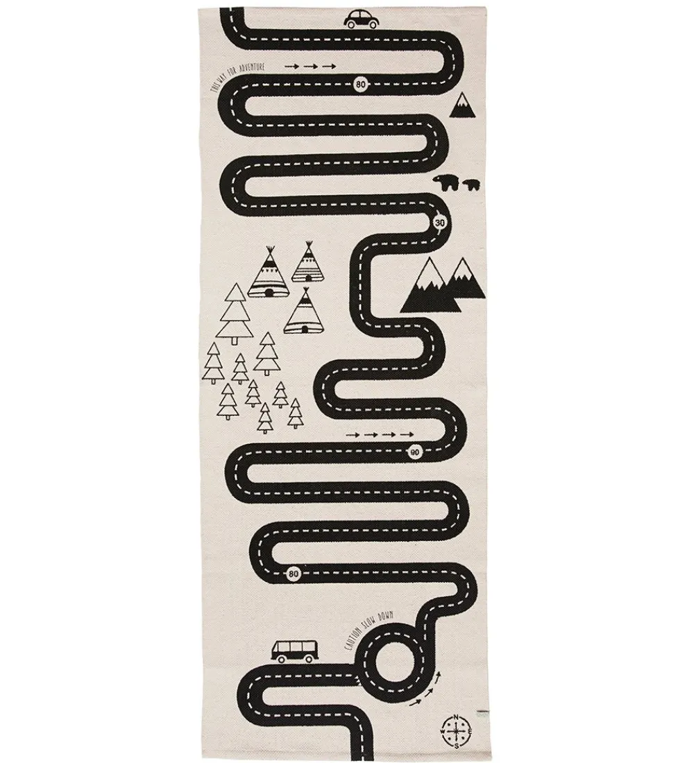 OYOY Gulvtæpper*Gulvtæppe - 180x70 cm - Adventure - Råhvid