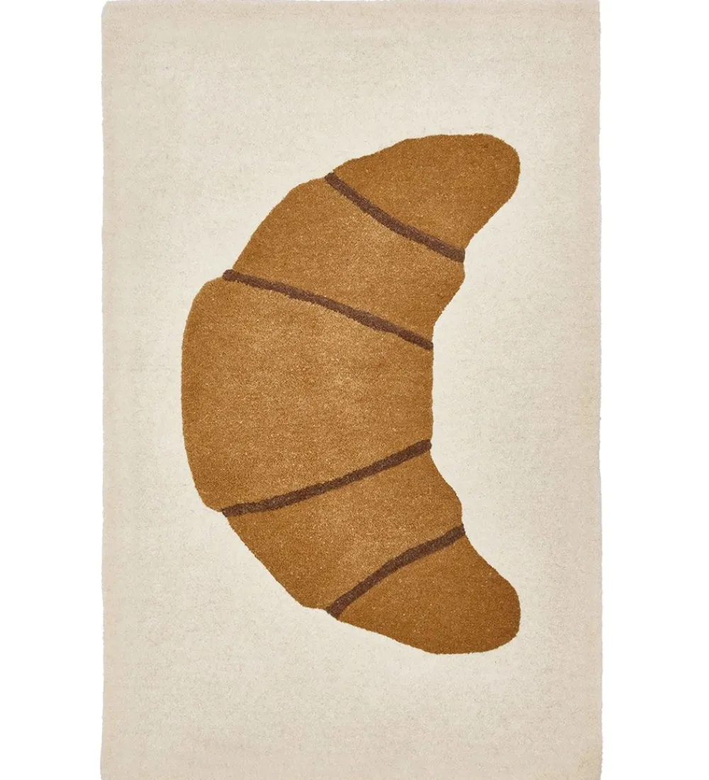 Gulvtæpper-OYOY Gulvtæppe - 120x75 cm - Brun m. Croissant