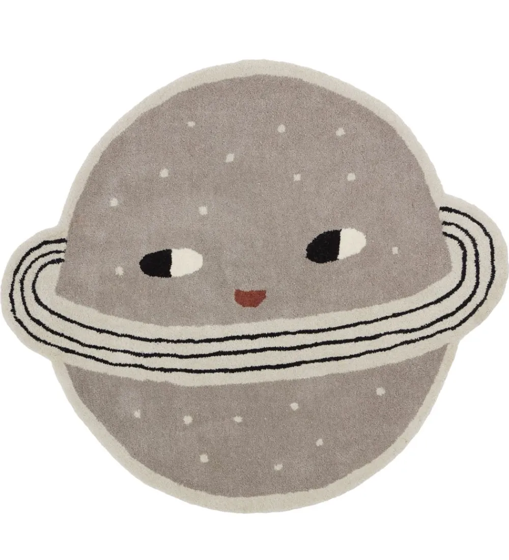 Gulvtæpper-OYOY Gulvtæppe - 100x116 cm - Planet - Clay