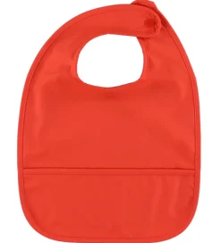OYOY Spisetid|Hagesmække*Hagesmække - 2-pak - PU - Dino - Butter/Cherry Red