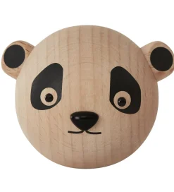 Knager-OYOY Knage - 4x4x4 cm - Mini - Panda - Natur