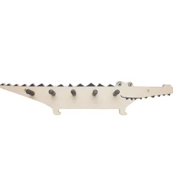 OYOY Knager*Knagerække - Træ - 60x7,5x12 cm - Krokodille - Nature