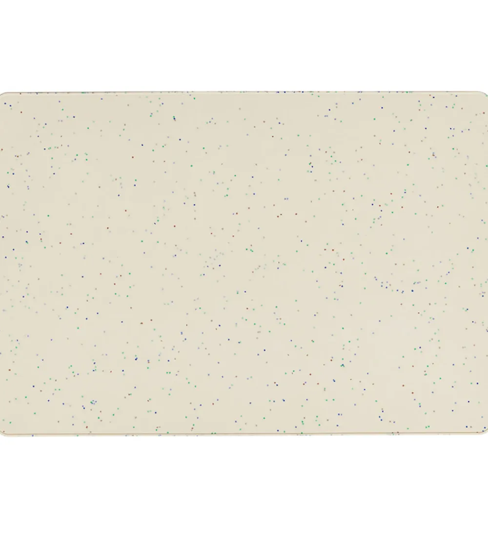 Dækkeservietter-OYOY Kreativitetsmåtte - Silikone - Confetti - Off White