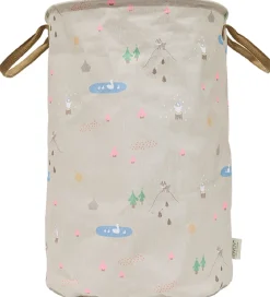 Kurve|Opbevaring-OYOY Opbevaringskurv - Deer & Duck - Large - Beige