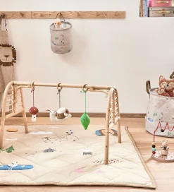 Kurve|Opbevaring-OYOY Opbevaringskurve - 2-pak - Deer & Duck - Small - Beige