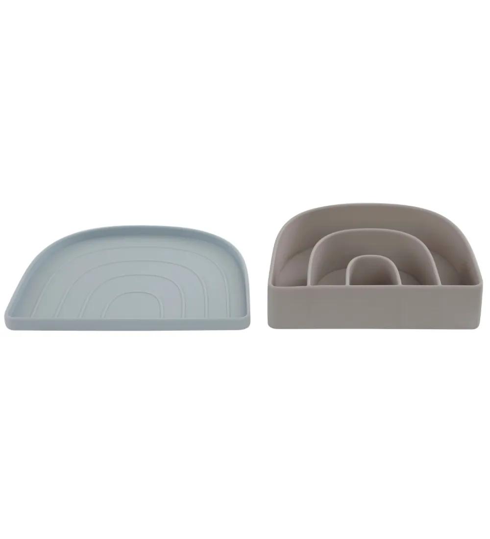 Skåle-OYOY Tallerken & Skål - Rainbow - Dusty Blue/Clay