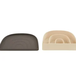 Skåle-OYOY Tallerken & Skål - Silikone - Rainbow - Choko/Vanilla