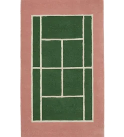 OYOY Tæpper*Tæppe - Tennis Tæppe - 150x88 cm - Grøn/Rose