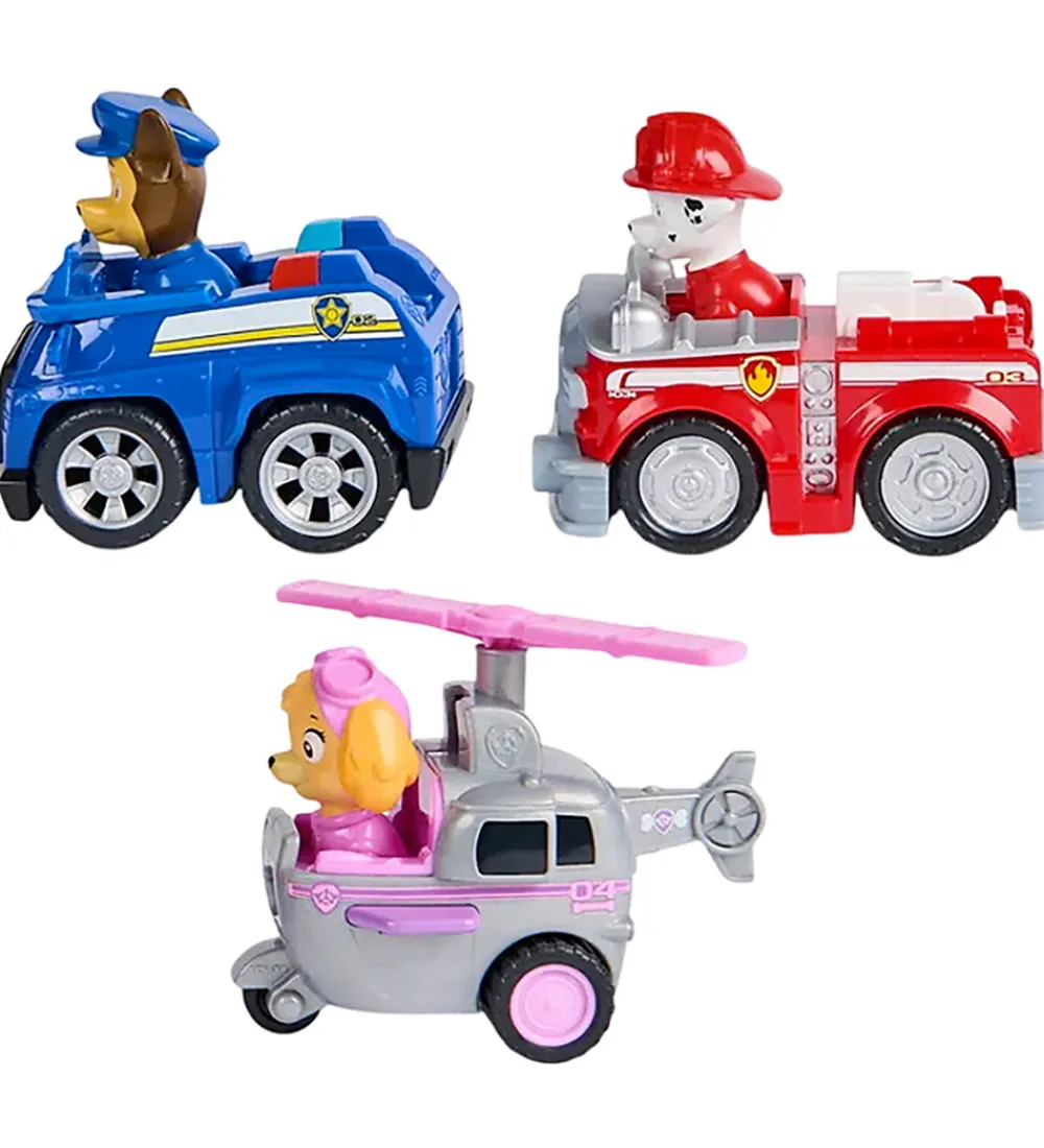 Paw Patrol Biler, Tog Og Køretøjer*Biler - Core Rescue Racer - 3-pak