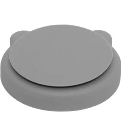 Petit Monkey Tallerkener*Tallerken m. Sugekop - Silikone - Pewter Green