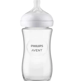Sutteflasker|Amning-Philips Avent Sutteflaske - Glas - Natural Response - 240 ml - K