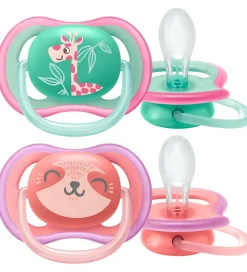 Sutter-Philips Avent Sutter - 2-pak - Ultra Air - Rosa/Grøn m. Print