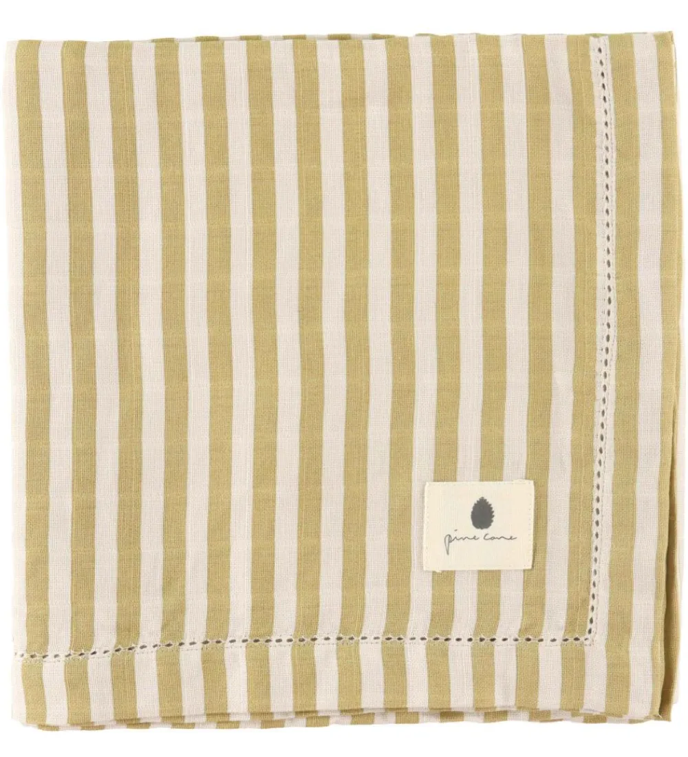 Babysvøb-Pine Cone Babysvøb - 120x120 cm - Björk - Mustard Stripe