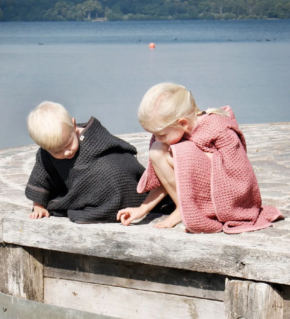 Babyhåndklæde- Og Poncho-Pine Cone Badeponcho - Alf - Pepper