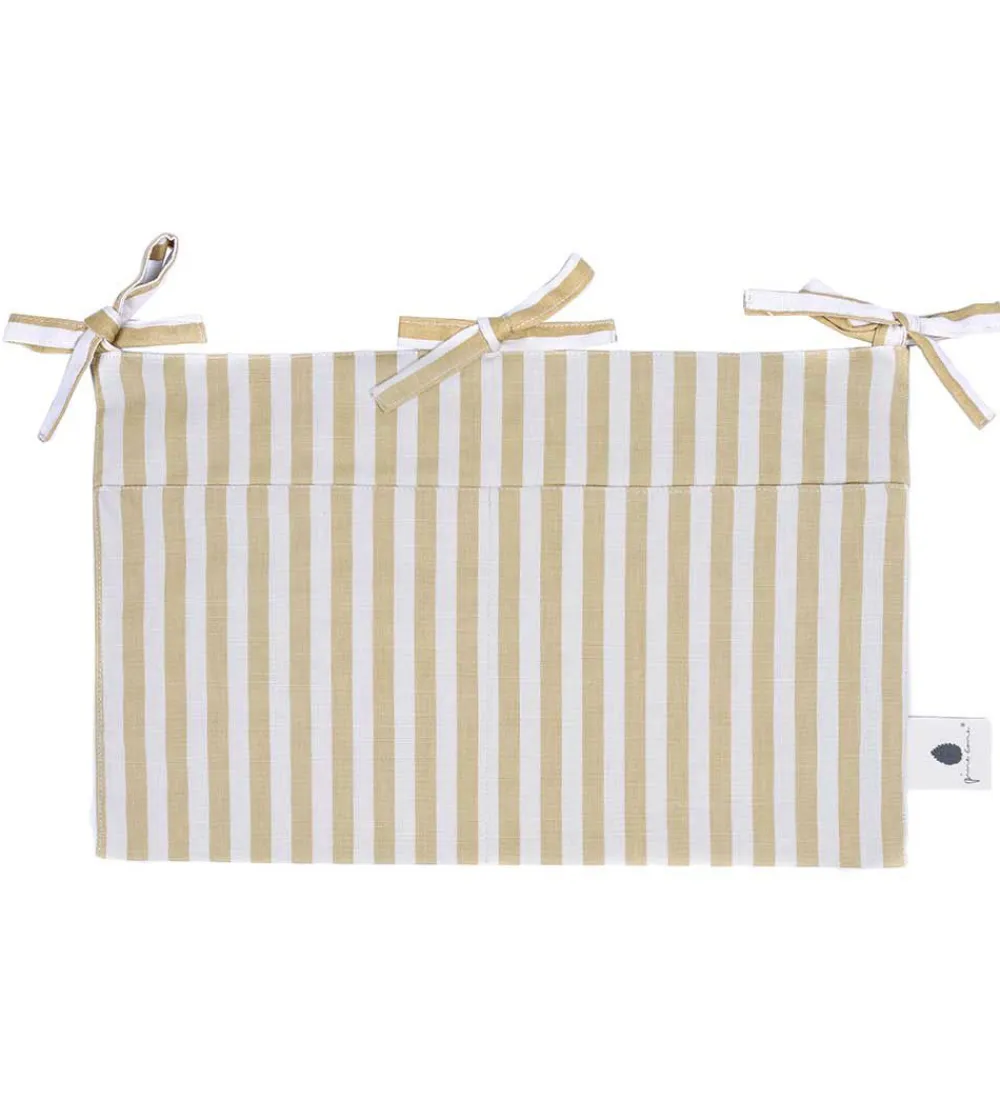 Pine Cone Sengelommer*Sengelomme - 24x39 cm - Vida - Mustard Stripe