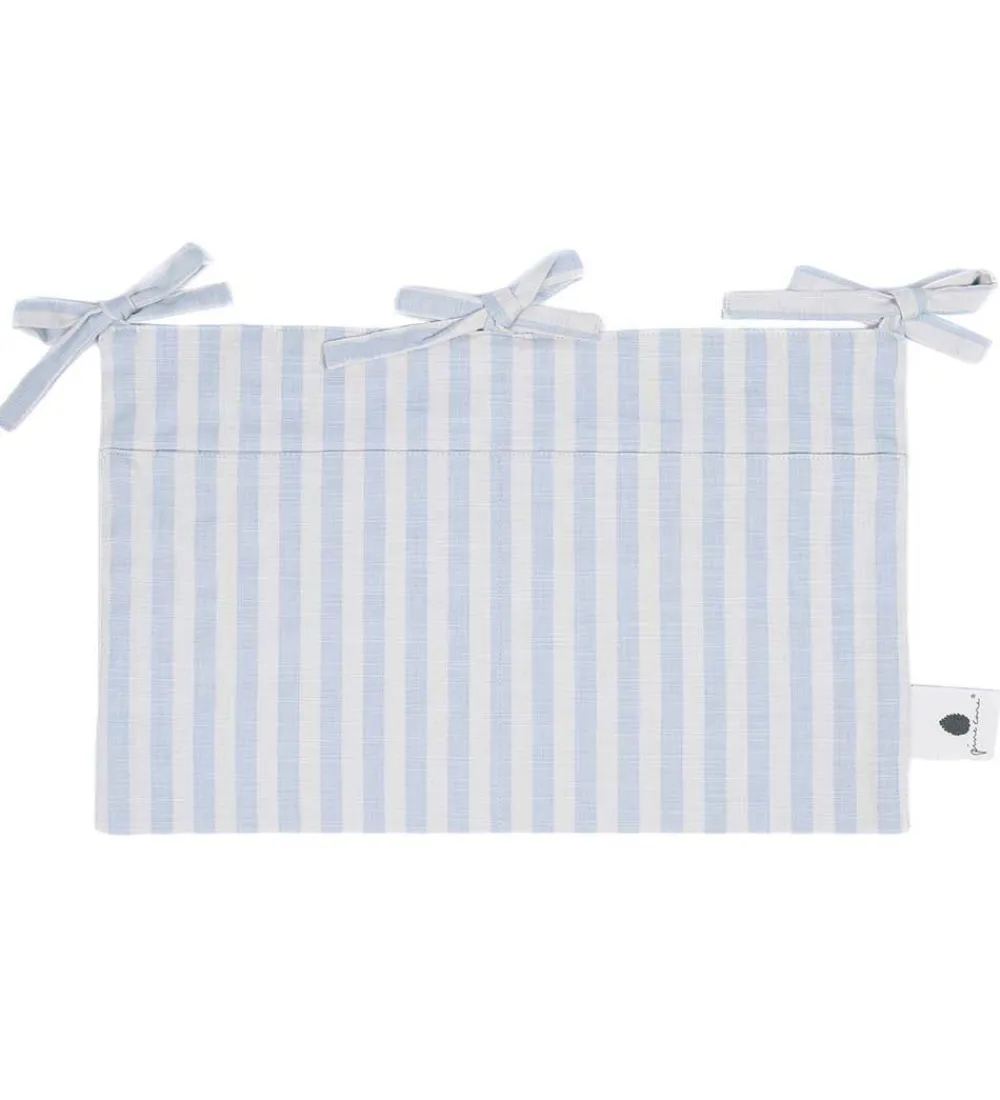 Sengelommer-Pine Cone Sengelomme - 24x39 cm - Vida - Blue Blossom Stripe