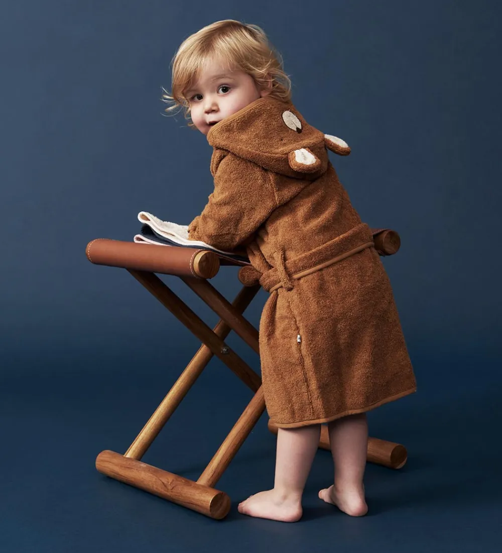 Pippi Baby Badekåber*Badekåbe - Almond m. Bjørn