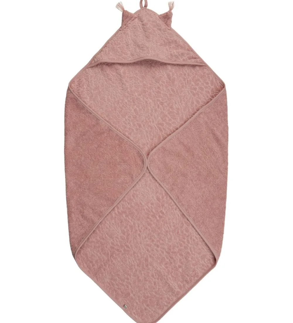 Babyhåndklæde- Og Poncho-Pippi Baby håndklæde - 83x83 cm - Misty Rose