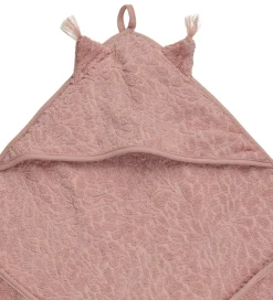 Babyhåndklæde- Og Poncho-Pippi Baby håndklæde - 83x83 cm - Misty Rose