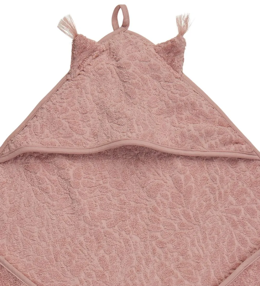 Babyhåndklæde- Og Poncho-Pippi Baby håndklæde - 83x83 cm - Misty Rose