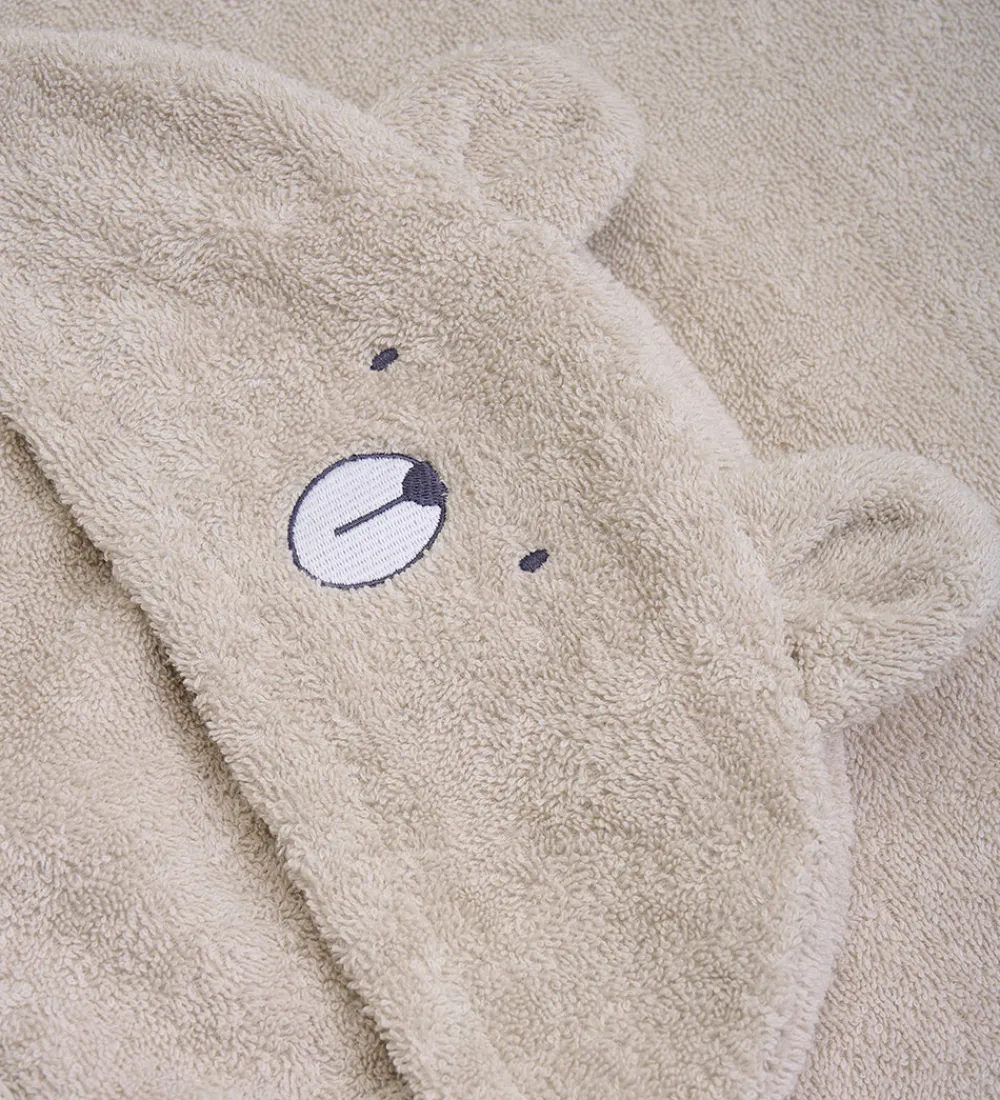 Babyhåndklæde- Og Poncho|Håndklæder-Pippi Baby håndklæde - 70x120 cm - Dove