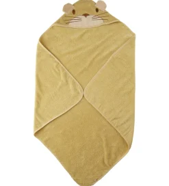 Pippi Baby Babyhåndklæde- Og Poncho*håndklæde - 83x83 cm - Rattan m. Kat