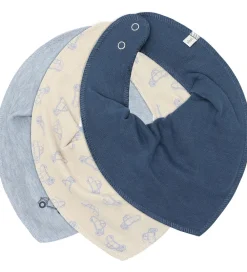 Pippi Baby Savlesmække*Pippi Savlesmæk - Spids - 3-pak - Dark Denim