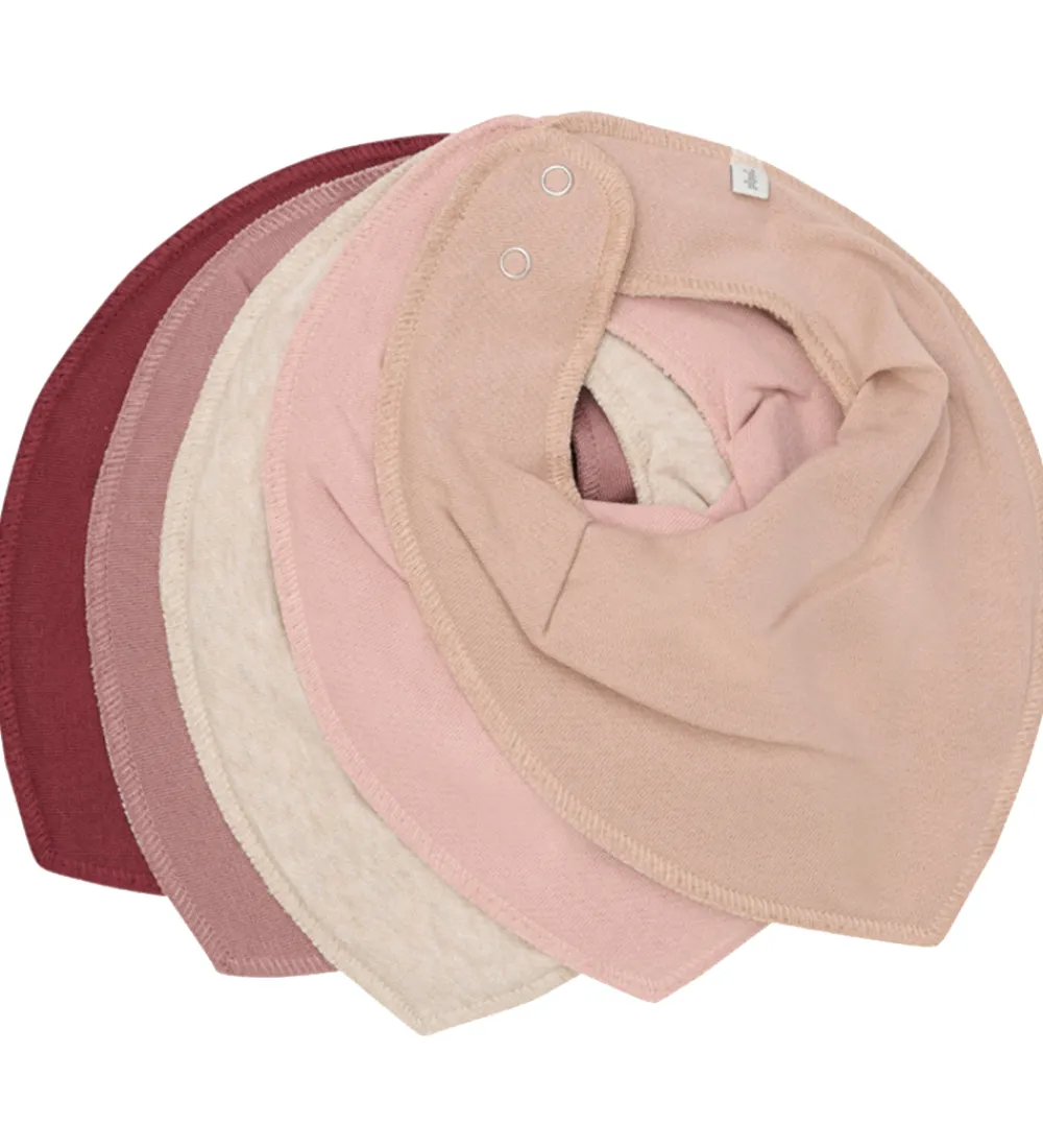 Pippi Baby Savlesmække*Pippi Savlesmække - 5-pak - New Maroon