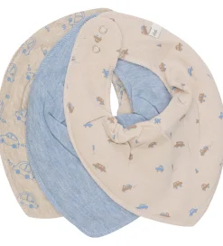 Savlesmække-Pippi Baby Pippi Savlesmække - Spids - 3-pak - Blue Fog