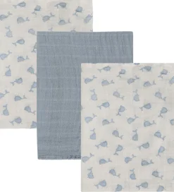 Pippi Baby Stofbleer|Pusletid*Pippi Stofbleer - Noos - Musselin - 3-pak - 65x65 cm - Ashley Bl