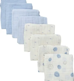 Stofbleer|Pusletid-Pippi Baby Pippi Stofbleer - 8-pak - 65x65 cm - Celestial Blue