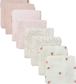 Stofbleer|Pusletid-Pippi Baby Pippi Stofbleer - 8-pak - 65x65 cm - Rose Dust