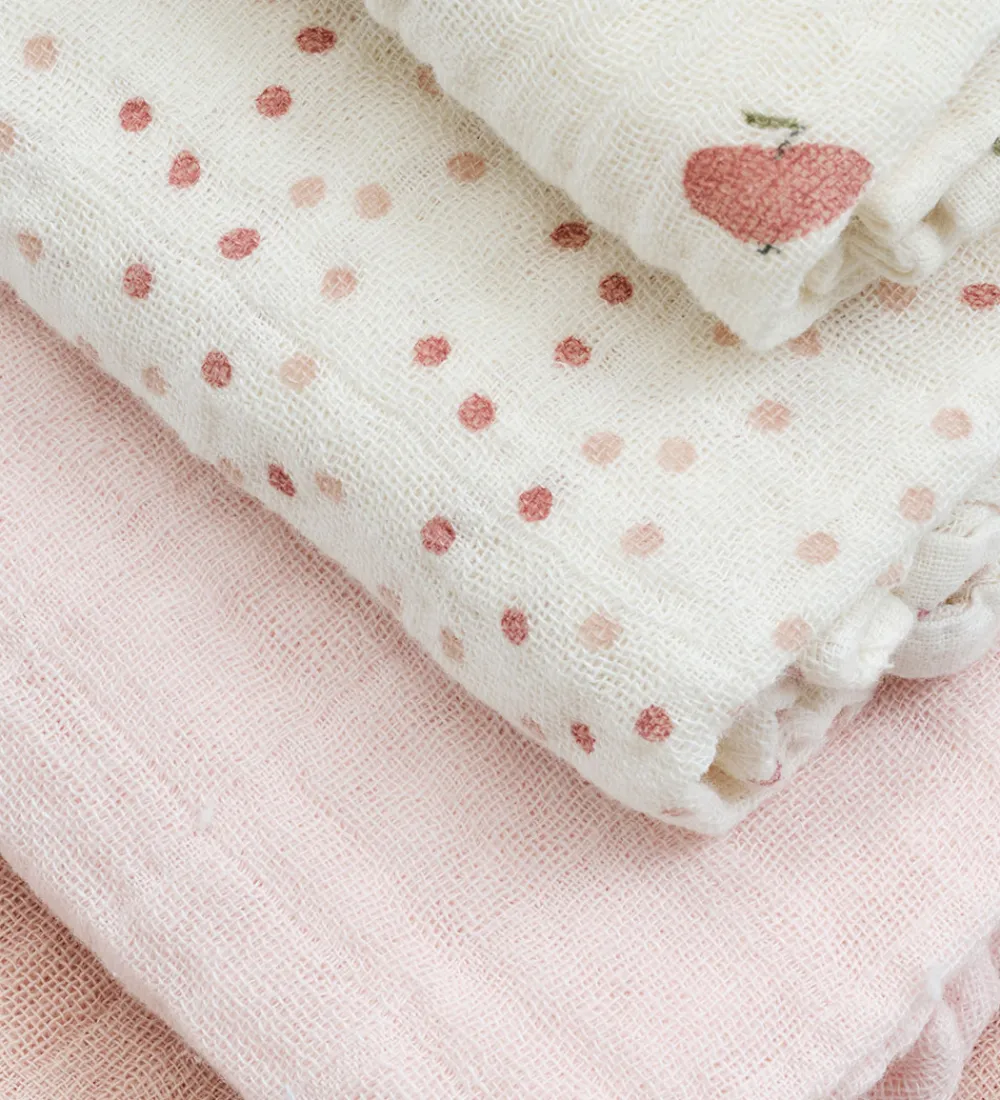 Stofbleer|Pusletid-Pippi Baby Pippi Stofbleer - 8-pak - 65x65 cm - Rose Dust