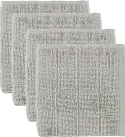 Pippi Baby Vaskeklude*Pippi Vaskeklude - 4-pak - Lysegrå