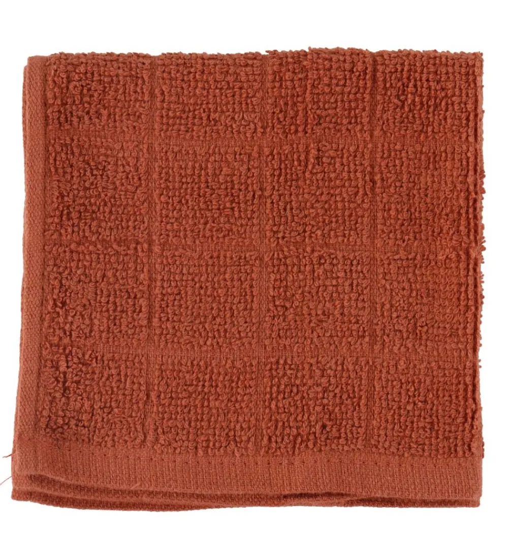 Vaskeklude-Pippi Baby Pippi Vaskeklude - 4-pak - 27x27 - Redwood