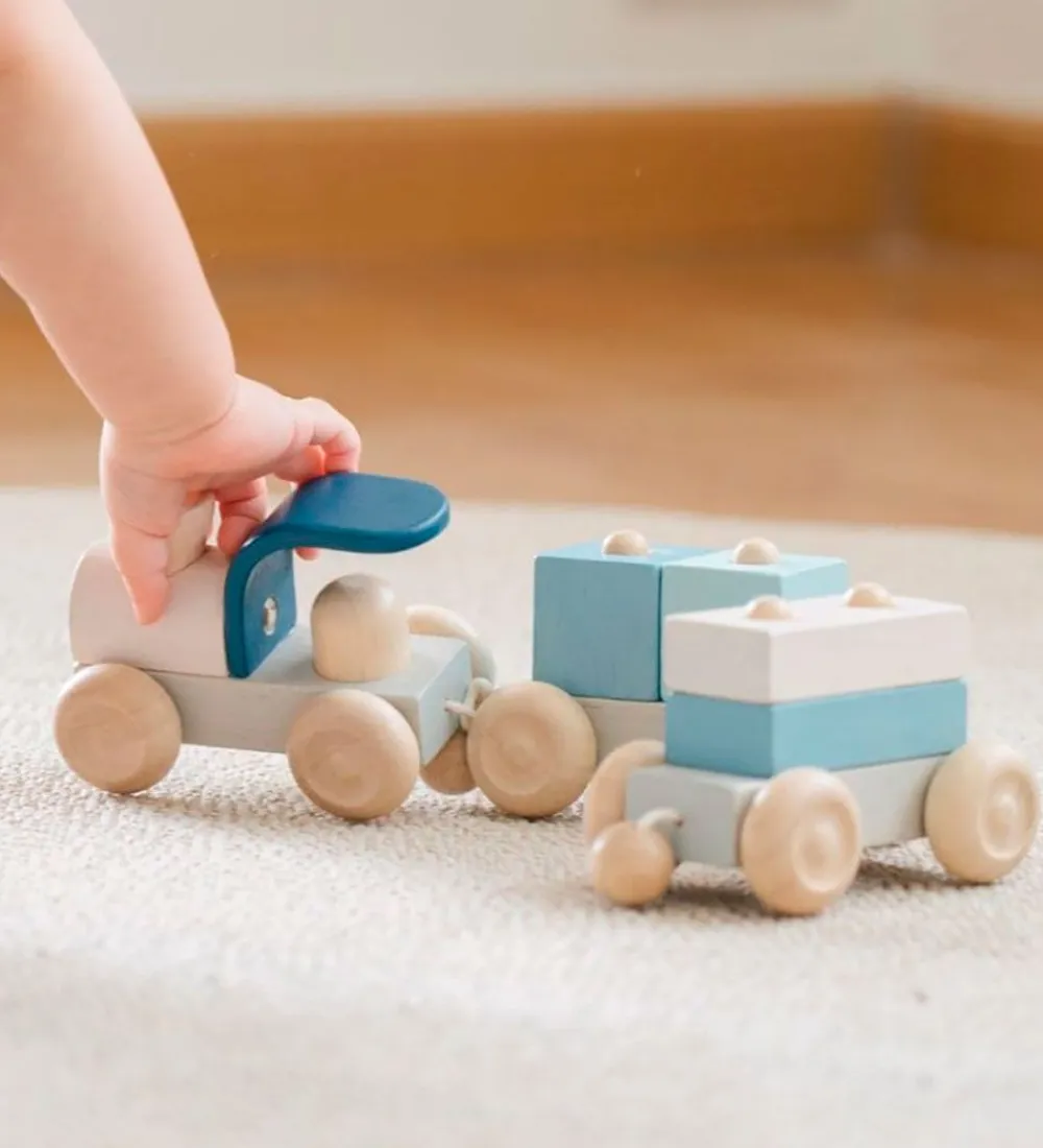 PlanToys Stablelegetøj*Trælegetøj - Stable-Tog - Træ