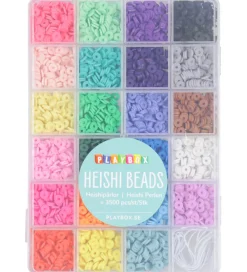Playbox Perler*Perler - Heishi Perler I Opbevaringsæske - 3500 stk.