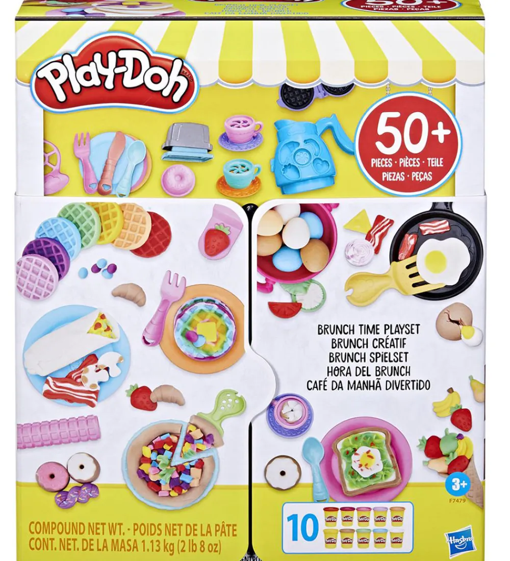 Modellervoks-Play-Doh Modellervoks - 50 Dele - Brunch Time Playset